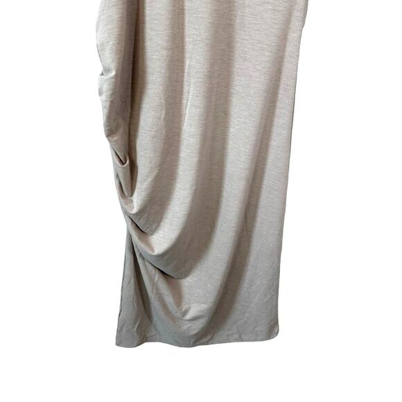 Treasure & Bond New Womens Short Sleeve Side Ruched T-Shirt Dress Taupe XXS - Picture 7 of 10